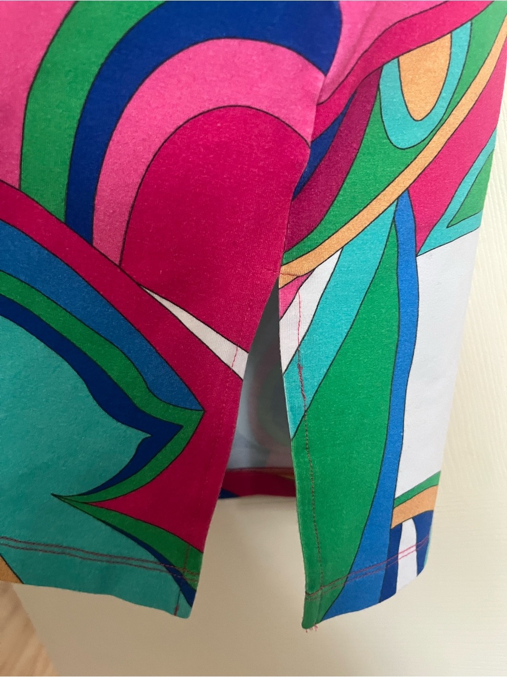 Colorful Abstract Print Sleeveless Mini Dress - Picture 3 of 4